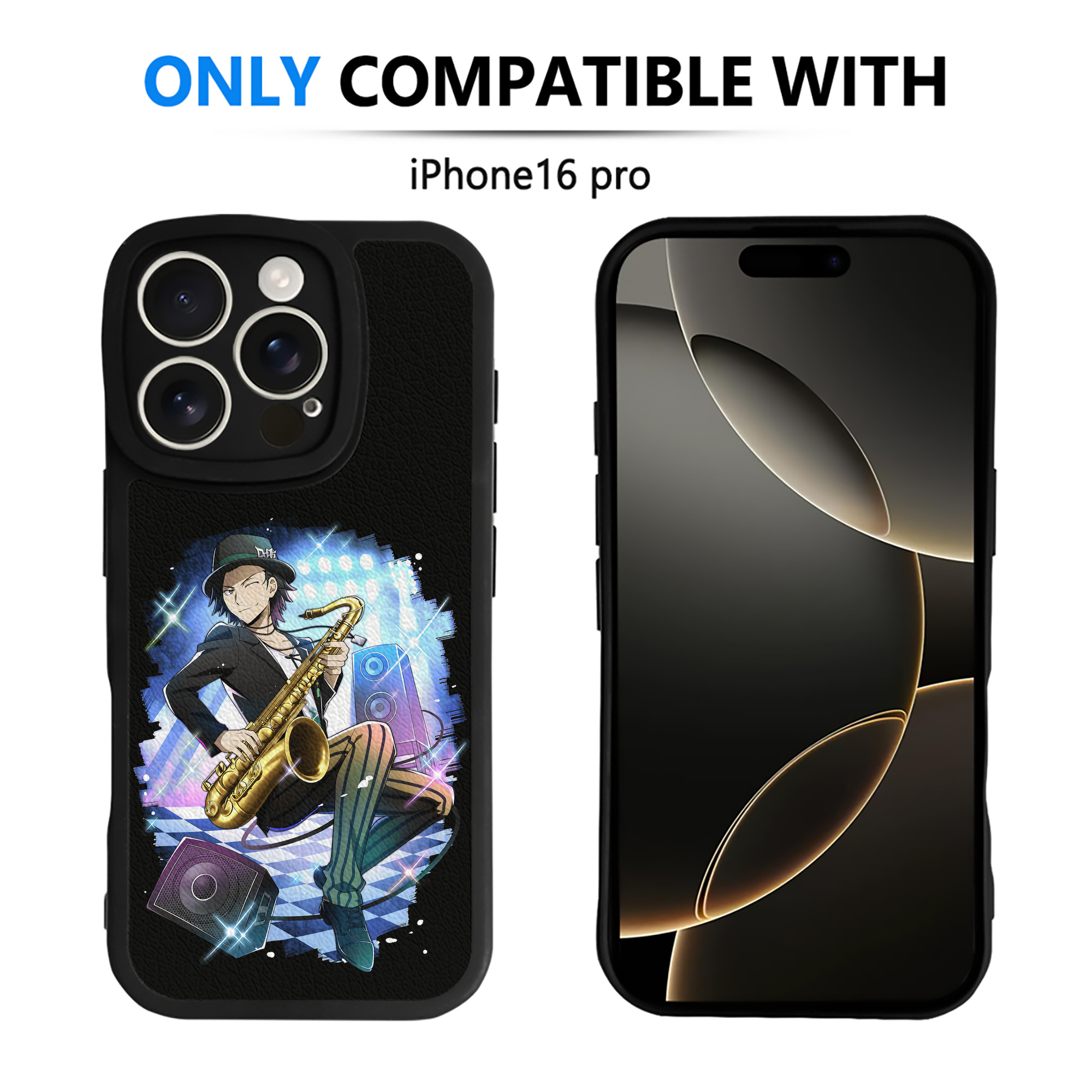 （画像用） 文豪ストレイドッグス Bungo Stray Dogs 【iPhone 16シリーズ対応】シリコンスマホケース（レザー調） 材質：シリコン